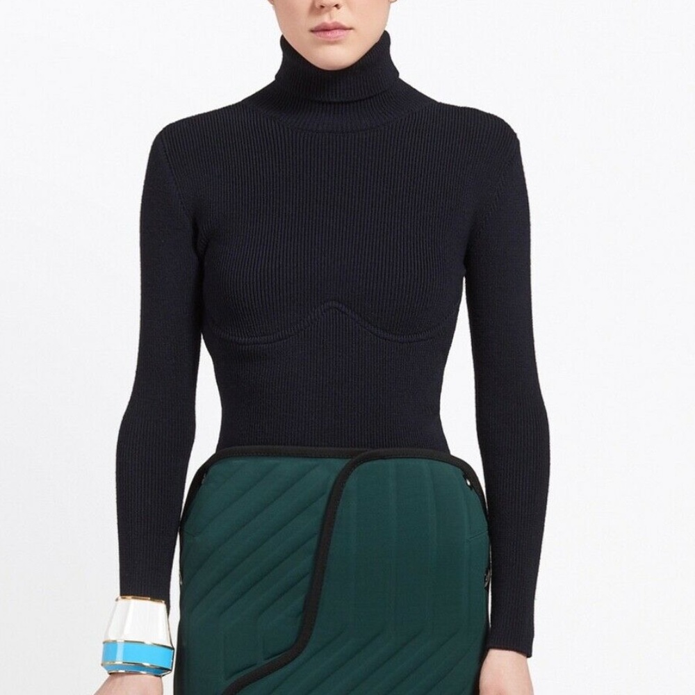BALENCIAGA Underwire Turtleneck Sweater FR 34
